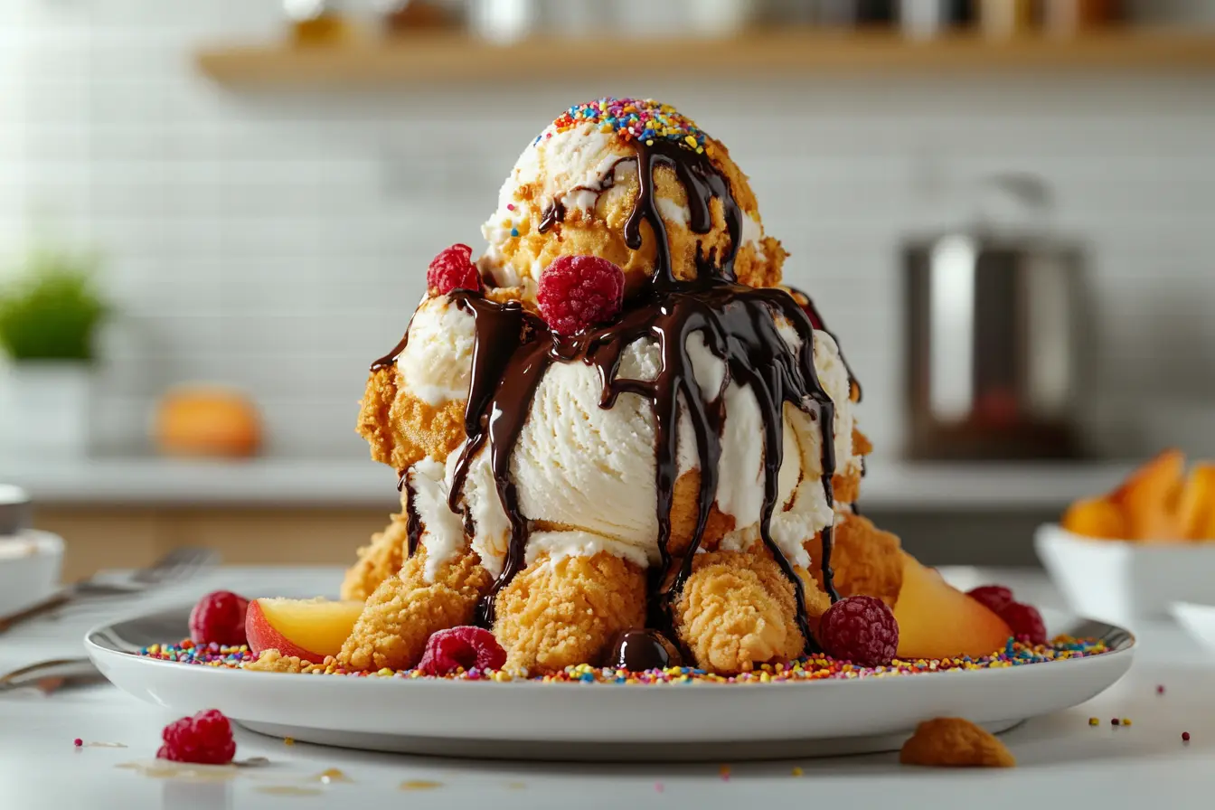 fried chicken ice cream