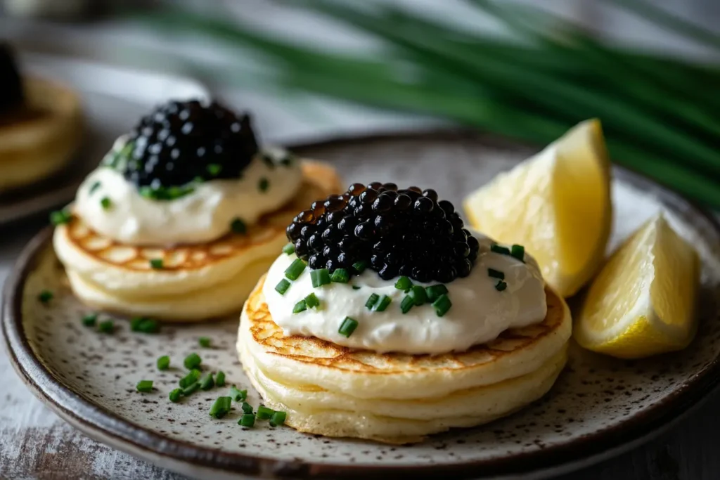 Recipe Crumpets with Caviar