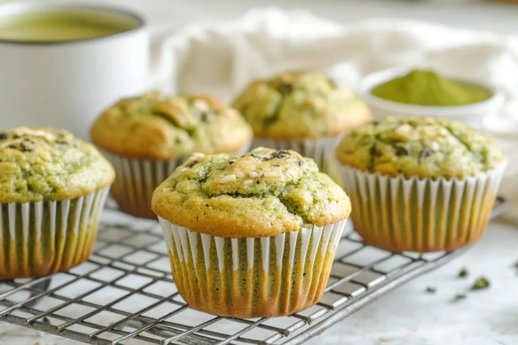 Matcha Muffin Recipe with Almond Flour