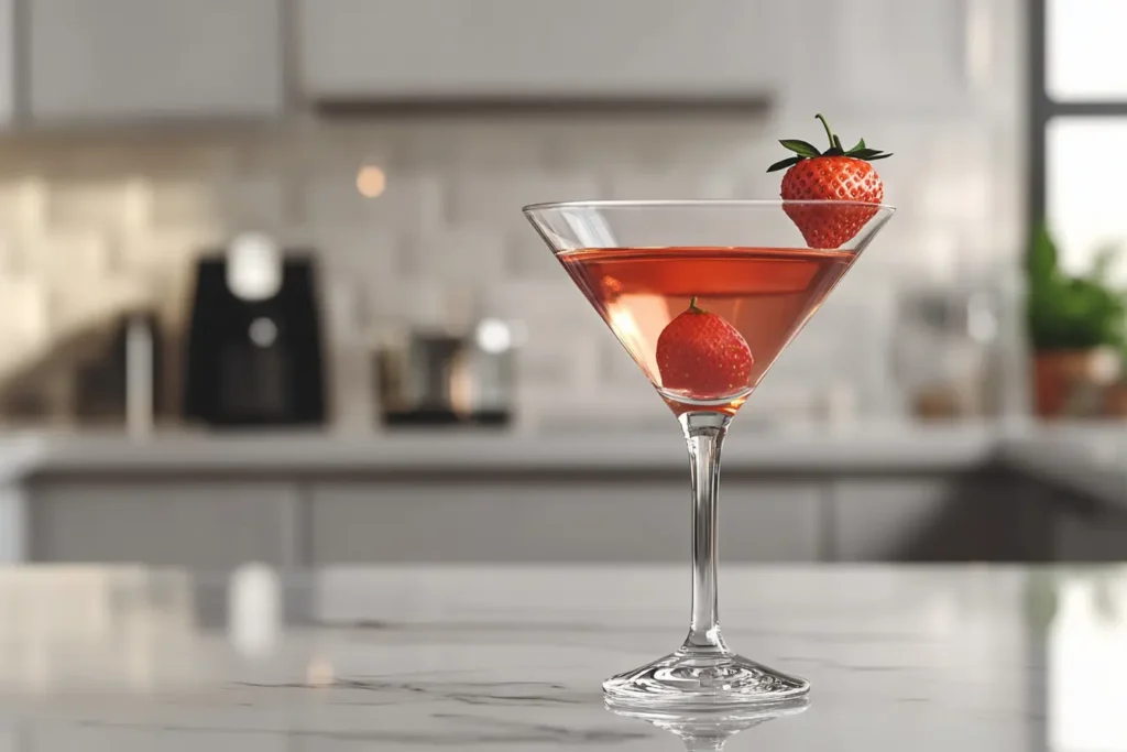 What is a strawberry martini made of?