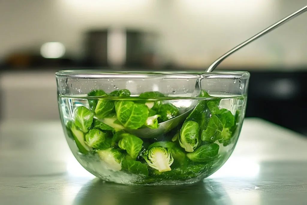 Why do you soak Brussels sprouts before cooking