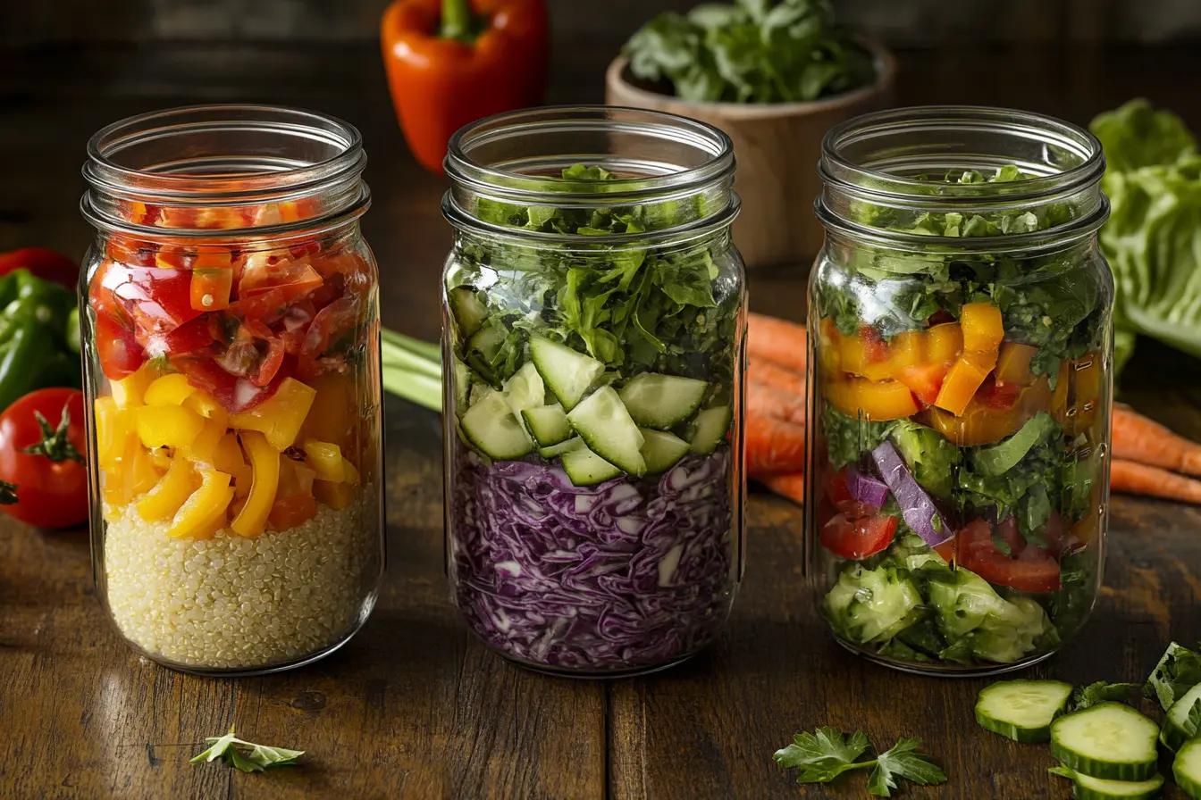 Why put salad in a Mason jar